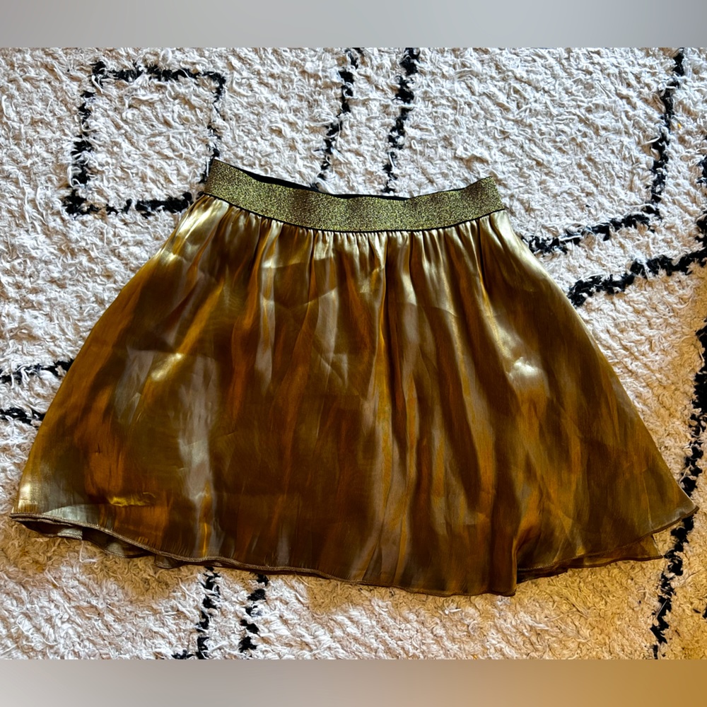 Charlotte Russe Gold Skirt